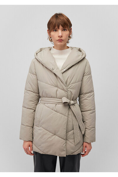 Mavi Béžová bunda Puffer s kapucí 1110045 -70154