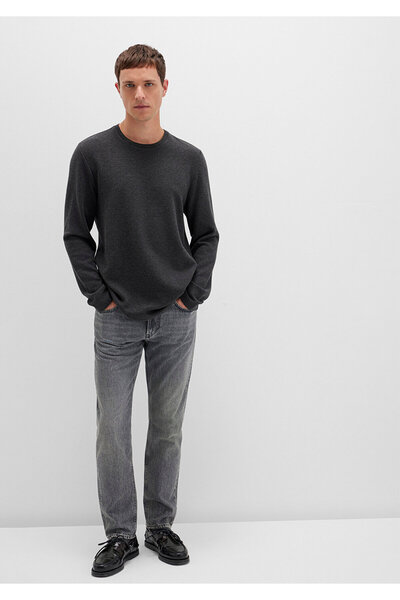 Mavi Antracitové Slim Fit tričko s dlouhým rukávem - 064622 -26834