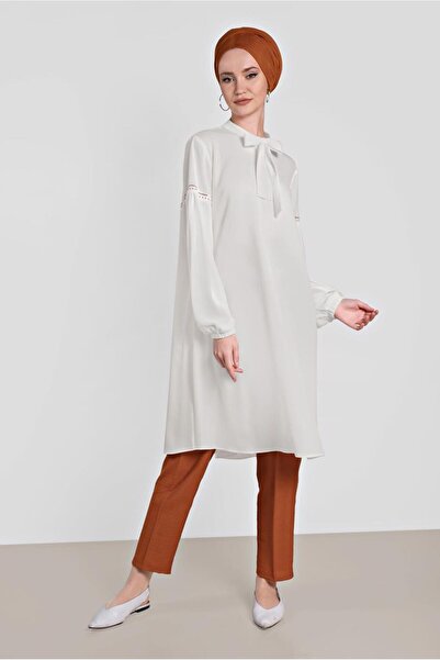 Alvina Вишитий шарф з коміром туніка 4337