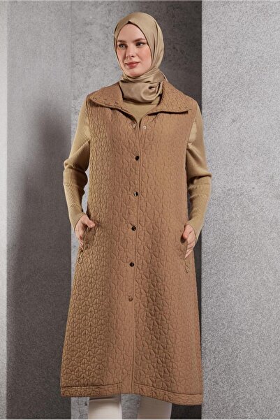 Alvina Quilted Vest with Pocket 45243