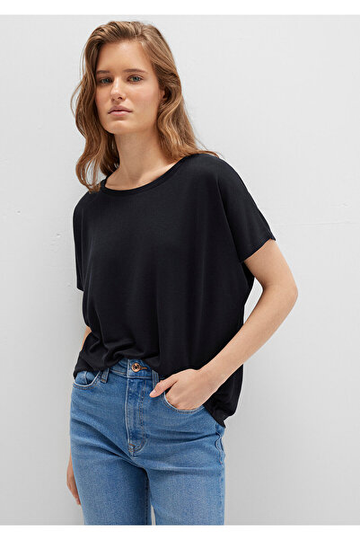 Mavi Lux Touch Black Modal - Tricou de bază cu croiala liberă 167245 -900