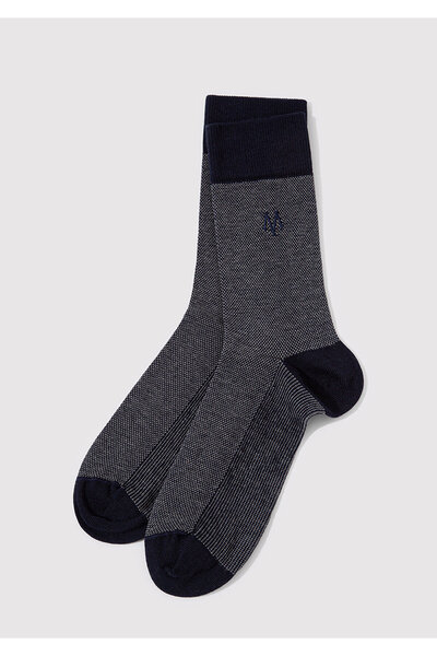 Mavi Printed Navy Blue Socks 091760-28417