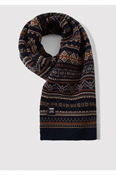 Mavi Φουλάρι Jacquard Navy Blue 091059-29764