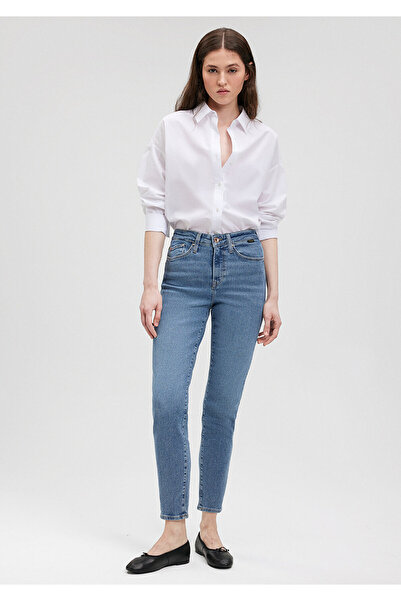 Mavi Cindy Gold Shape Shaded Indigo Blue Jeanshose 100277-33555