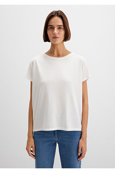 Mavi Lux Touch Tencel Tm Modal Ecru Modal Basic T-Shirt Loose Fit / Lockerer, bequemer Schnitt 167245 -25705