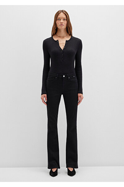 Mavi Kalhoty Molly Casual Black Jean Kalhoty 1013624623