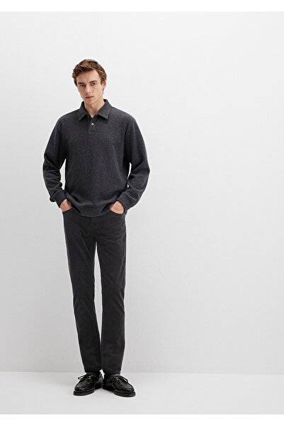 Mavi Μαύρο βελούδινο παντελόνι Marcus 0035130269