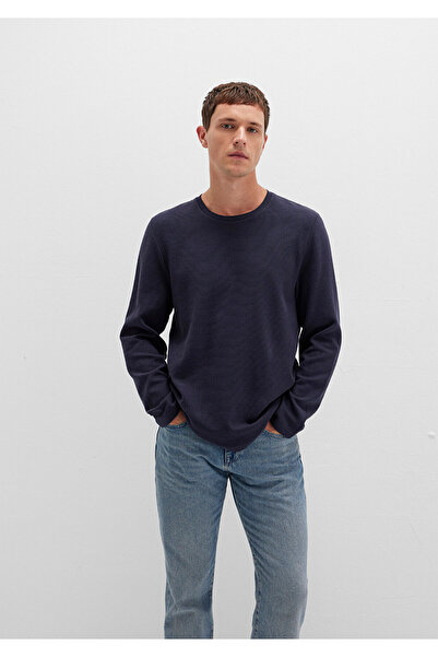 Mavi Základní tričko s dlouhým rukávem v námořnické modré Slim Fit / Slim Cut 064622-26828