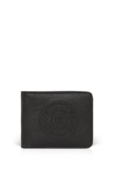 Mavi Schwarze Geldbörse mit Siegellogo 092244-900