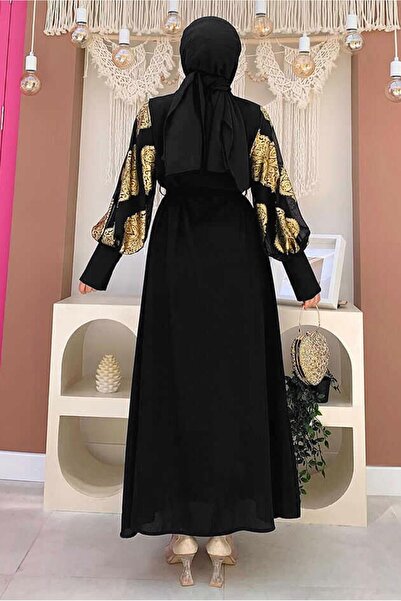 TRENDTESETTÜR Γυναικείο ΦΟΡΕΜΑ ΜΕ ΧΡΥΣΟ ΜΟΝΤΕΛΟ ΜΕ ΜΑΝΙΚΙΑ ΚΑΙ ΠΟΥΛΙΕΡΑΚΙ ΣΤΟ ΛΑΜΠΡΟΦΟΡΙΑ T 0077