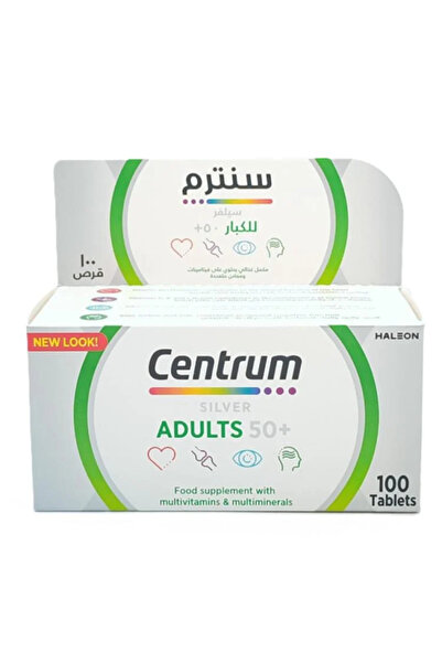 Centrum أقراص سيلفر للبالغين من سن 50 عامًا فأكثر، 100 قرص