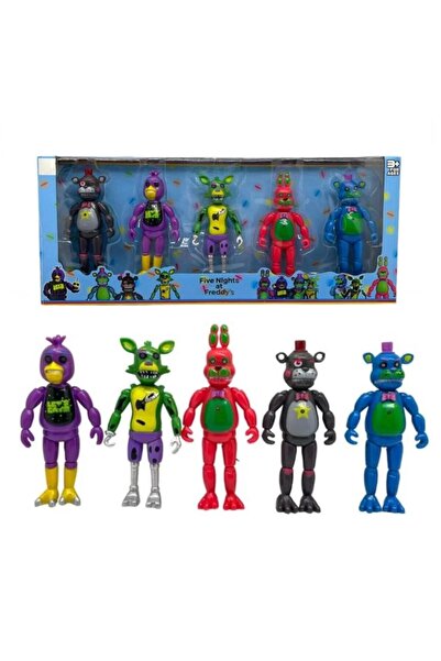 Brother Toys Five Nights At Freddy's Fnaf 5li Büyük Boy Işıklı Karakter Oyuncaklar Seti