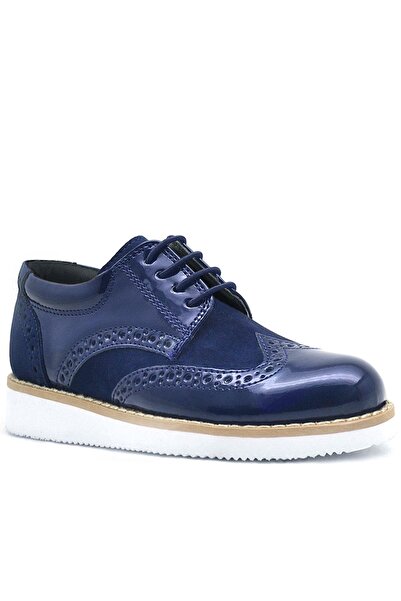 Rakerplus Hidra lakkbőr magas talpú, fűzős, fiatal férfi cipők