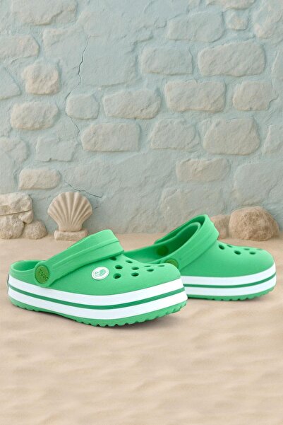 hapshoe Зелені літні дитячі капці-сандалі Eva