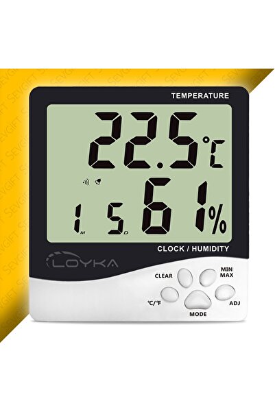Sevgift Dijital Termometre, Sıcaklık ve Nem Ölçer | Oda Isı Göstergesi | H100 Plus