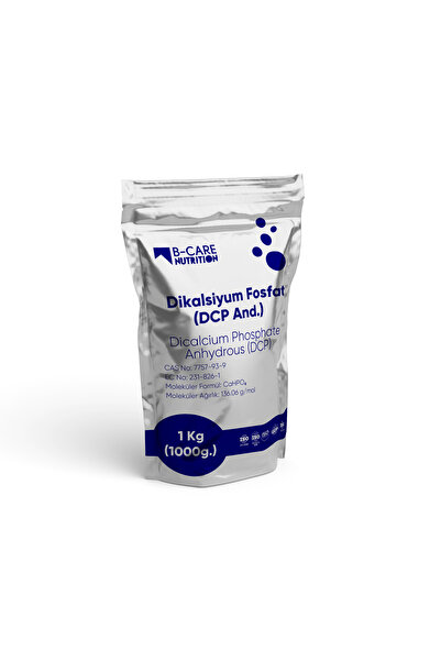 B-CARE NUTRITION Dikalsiyum Fosfat Anh. (DCP Anh.) Toz 1 Kg