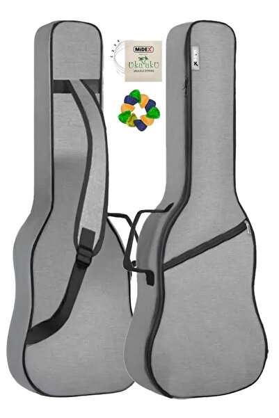 Midex Cs-26 Tenor Ukulele Geantă - Gigbag Husă moale și carcasă (10 pene și set de corzi cadou)