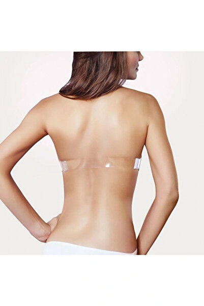 Nurteks Γυναικείο λευκό πίσω διάφανο λουράκι κενό στράπλες στηθόδεσμο Νέας σεζόν