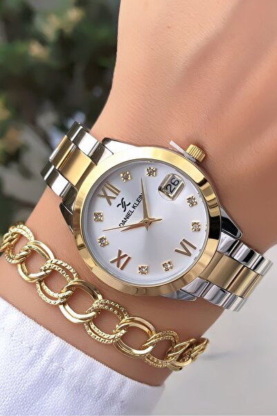 Daniel Klein Roman Brand Numeral Watch Bracelet