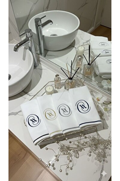 Nur Homing V Harf Havlu Lacivert