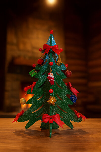 Nenu Nova Ahşap Yılbaşı Ağacı 40 cm Dekoratif