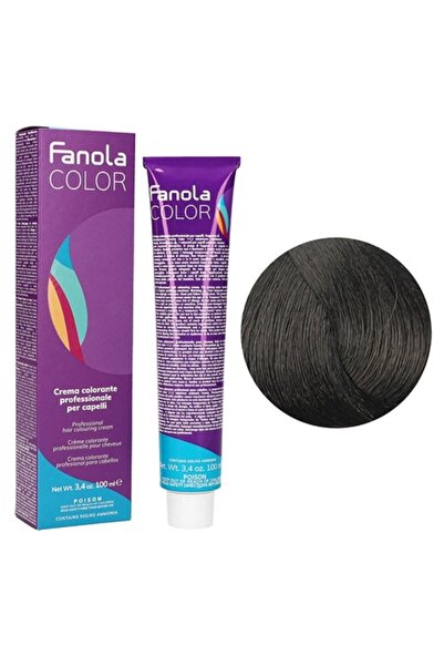 Fanola Vopsea de păr 3.0 Tehnică permanentă - Cremă colorantă Șaten închis 10...