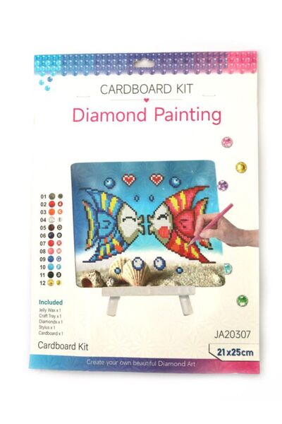 iğne izi Beaded Stone Mosaic Diamond Tapestry Painting Picture Puzzle Diamond Painting 21X25 for Children