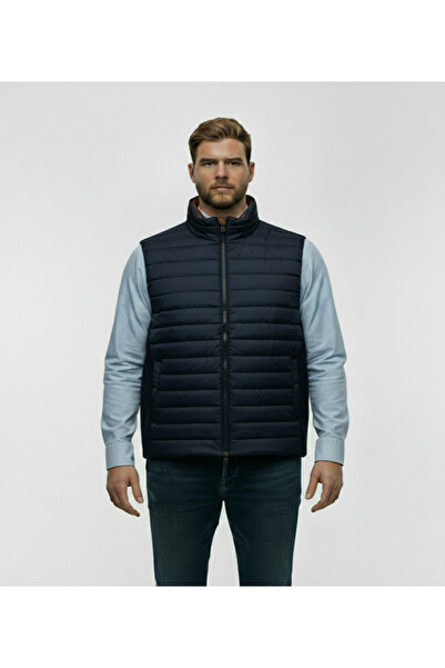 montecarlo Γιλέκο μεγάλου μεγέθους με πλεκτή καπιτονέ πλάτη