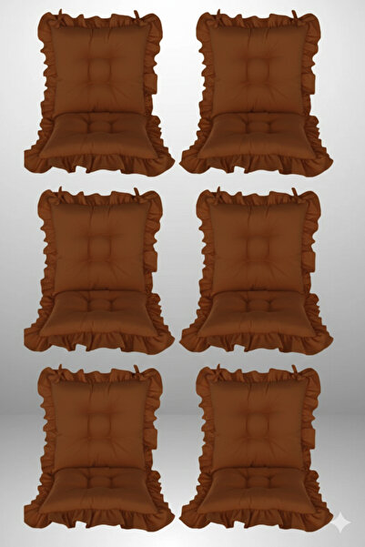 MoMMe PERNEA PENTRU SCAUN CU FRANJURI 45X45 CM SET DE 6