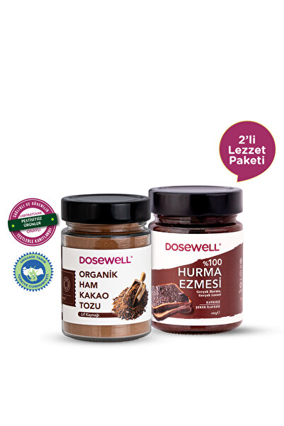 Dosewell %100 Hurma Ezmesi & Organik Ham Kakao – Katkısız, Doğal Tatlı Altern...