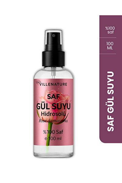 VILLENATURE SAF GÜL SUYU Hidrosolü ,Tam Gül suyu , Yağı alınmamış Gülsuyu