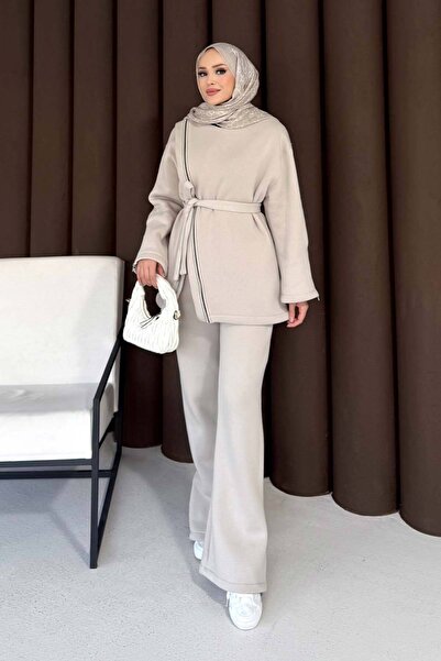 Melike Tatar Zipper Detailed Three Thread Suit 76-5504