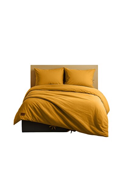 Sabia 100% Cotton 62 Thread Count 200X200 cm +37 cm Height Suitable Elastic Fitted Sheet King Size Duvet Cover Set