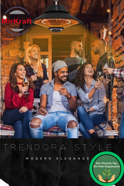 Mirkraft Elirg RC Tavan Sarkıt Isıtıcı Uzaktan Kumandalı 2000W Tavan Isıtıcı