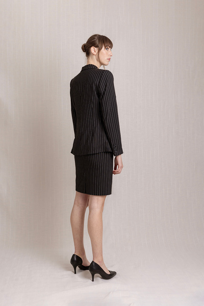 Volanlı Ceket Etek Takım