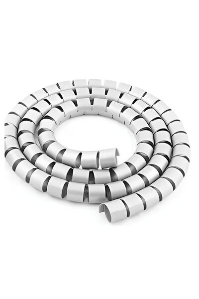 kadan enerji ve güvenlik sistemleri Spiral Kablo Kanalı Kablo Düzenleyici Toplayıcı Tutucu Beyaz 1 Metre