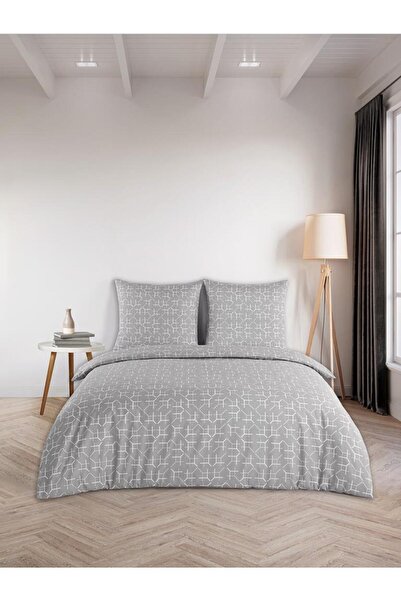 MODALİN 4 Piece Double Duvet Cover Set Digital Printing Carel Model