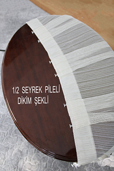 MebelPort Curtain Ασημί ίσιο ριγέ περιστρεφόμενο τούλι Σπάνιο (1 X 2) Πλισέ