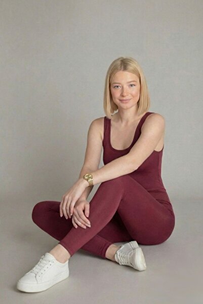 moddosa fashion Women's Tightening Lycra Back Low-Cut Tight Leggings Jumpsuit with Thick Straps