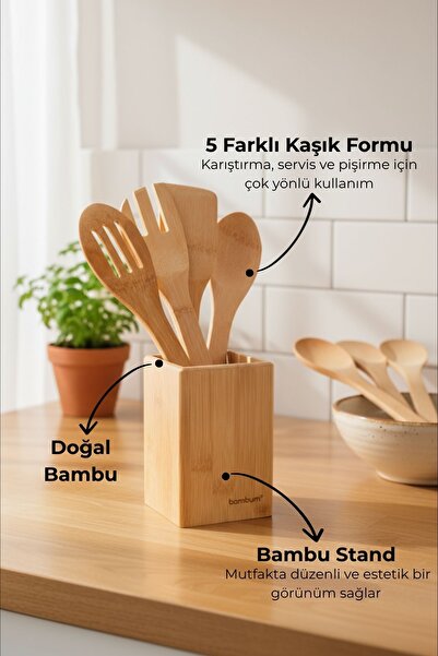 Bambum Ravioli Max 5 Parça Kaşık Seti