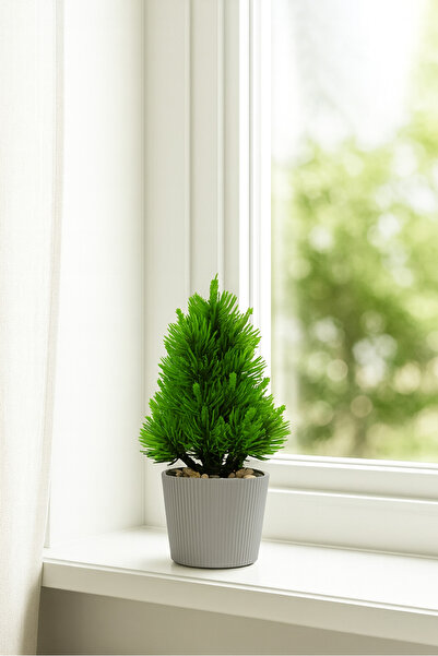 HOMİNG Mini copac decorativ artificial din molid albastru cobalt ilı 241750