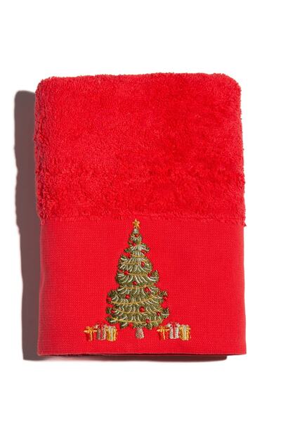 Minteks New Gift Embroidered 50X70Cm Christmas Towel