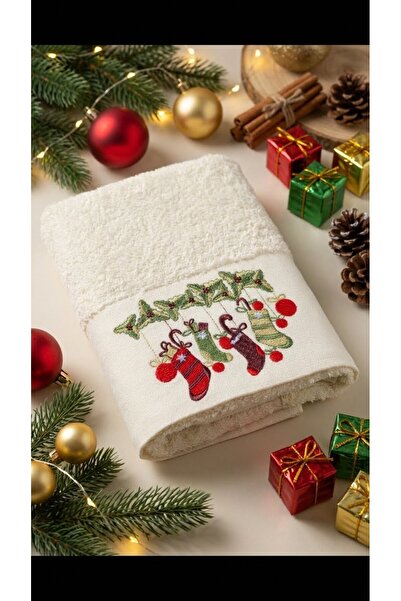 Minteks Yılbaşı Havlusu 50x90cm Gıft