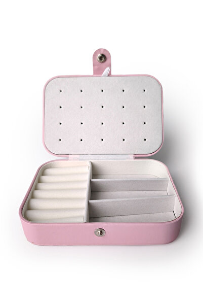 Ecrou Compartmented Jewelry Box Pink 16 X 11 X 6 cm