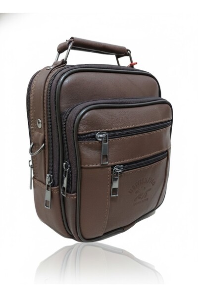 Newish Polo Medium Size Genuine Leather Case Postman Handbag