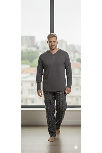 Sude HOMEWEAR Men's Plus Size Pajama Set