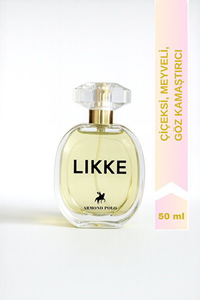 Armond Polo Lıkke Kadın Parfüm 50ml Çiçeksi, Frenk Üzümü, Yasemin, Vanilya, Amber, Lavanta, Portakal Çiçeği,Misk
