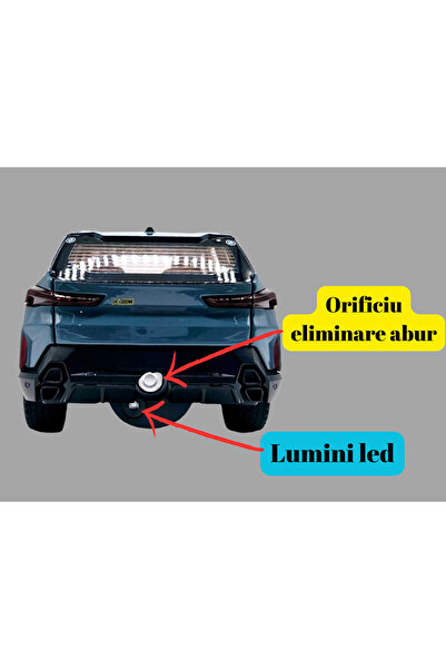 OEM Metal BMW XM Toy Car with Smoke Effect, Lights & Sounds, Pull-Back, 21 cm - Blue