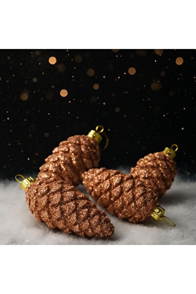 Derin Düşler شجرة عيد الميلاد الصنوبر البرونزية المخروطية - حجم كبير 14 سم * ...