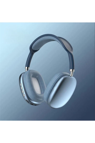Generic High Quality P9 Bluetooth Over-Ear Headphones, Ultra wireless headphones with microphone (blue)